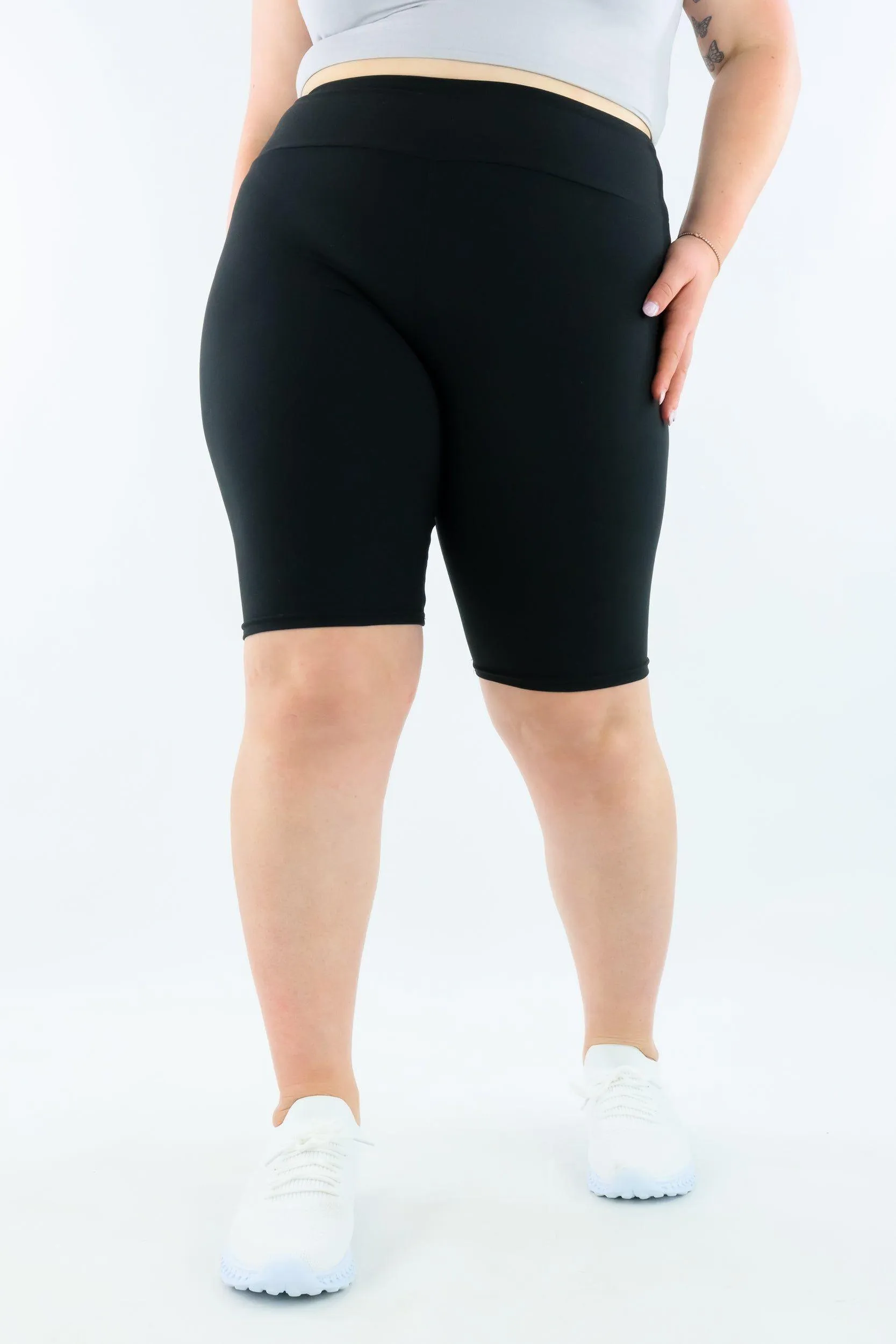 Plain Black - Casual - Long Shorts