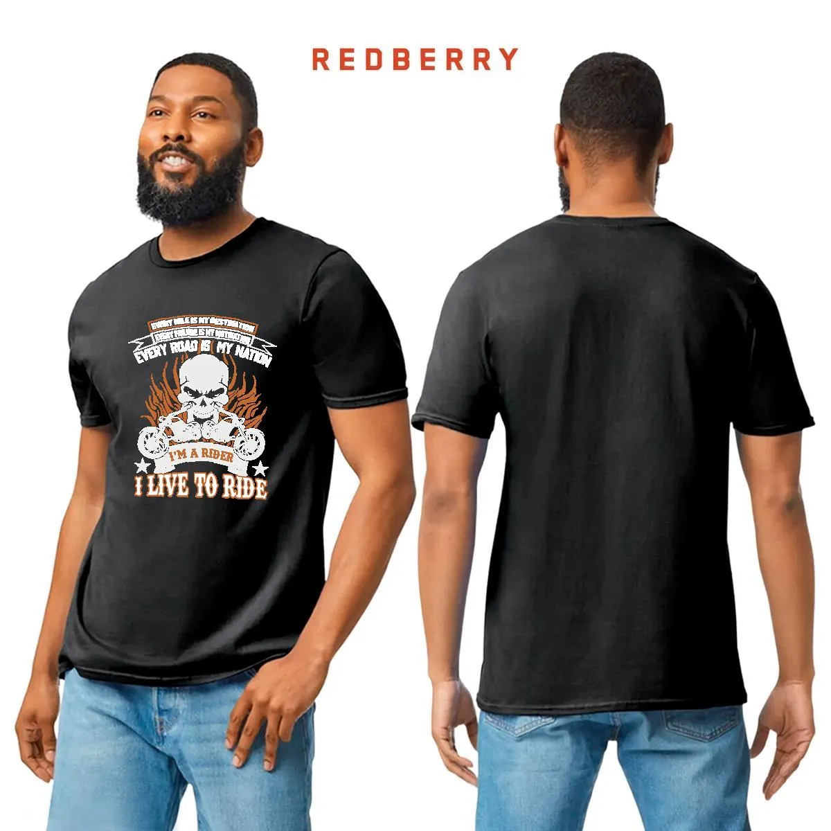Playera Hombre Motos Biker Motociclista MS1005