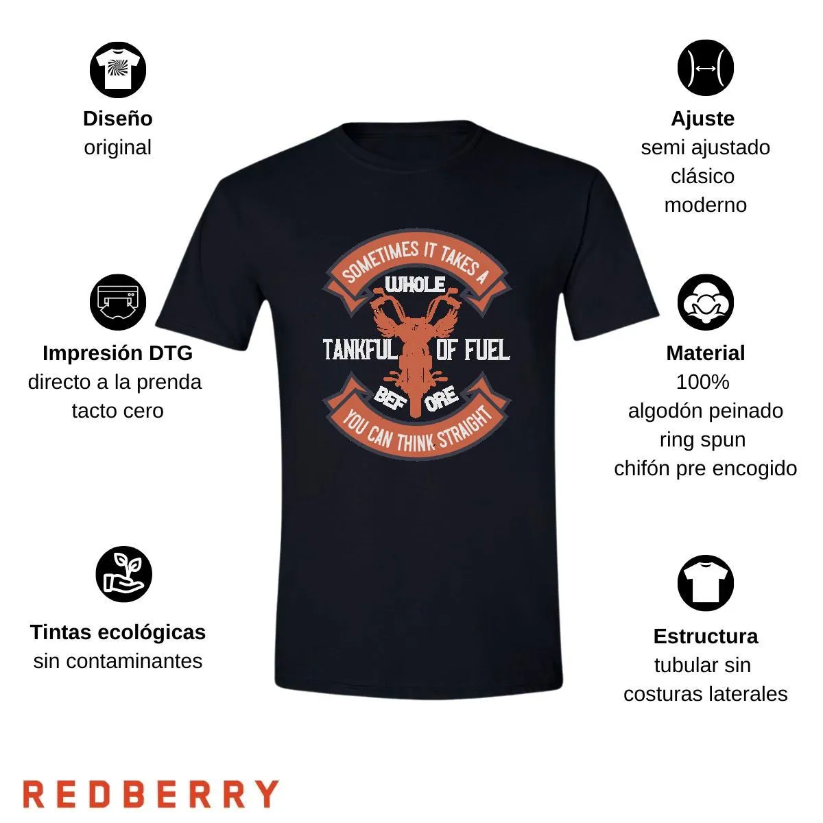 Playera Hombre Motos Biker Motociclista MS3034