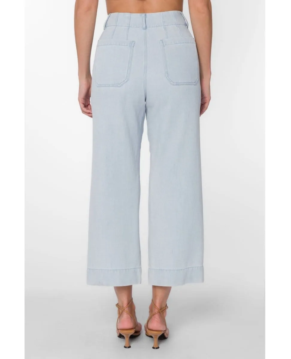 Powder Blue Alyx Wide Leg Crop Pant
