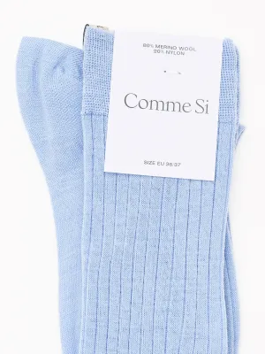 Powder Blue Knee High