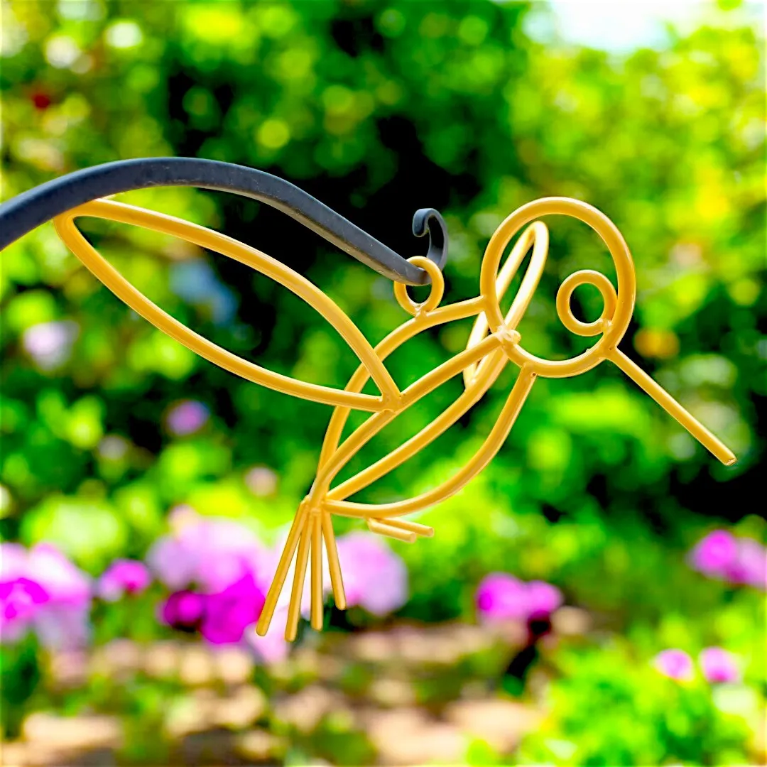 Powder Coated Metal Hanging Hummingbirds