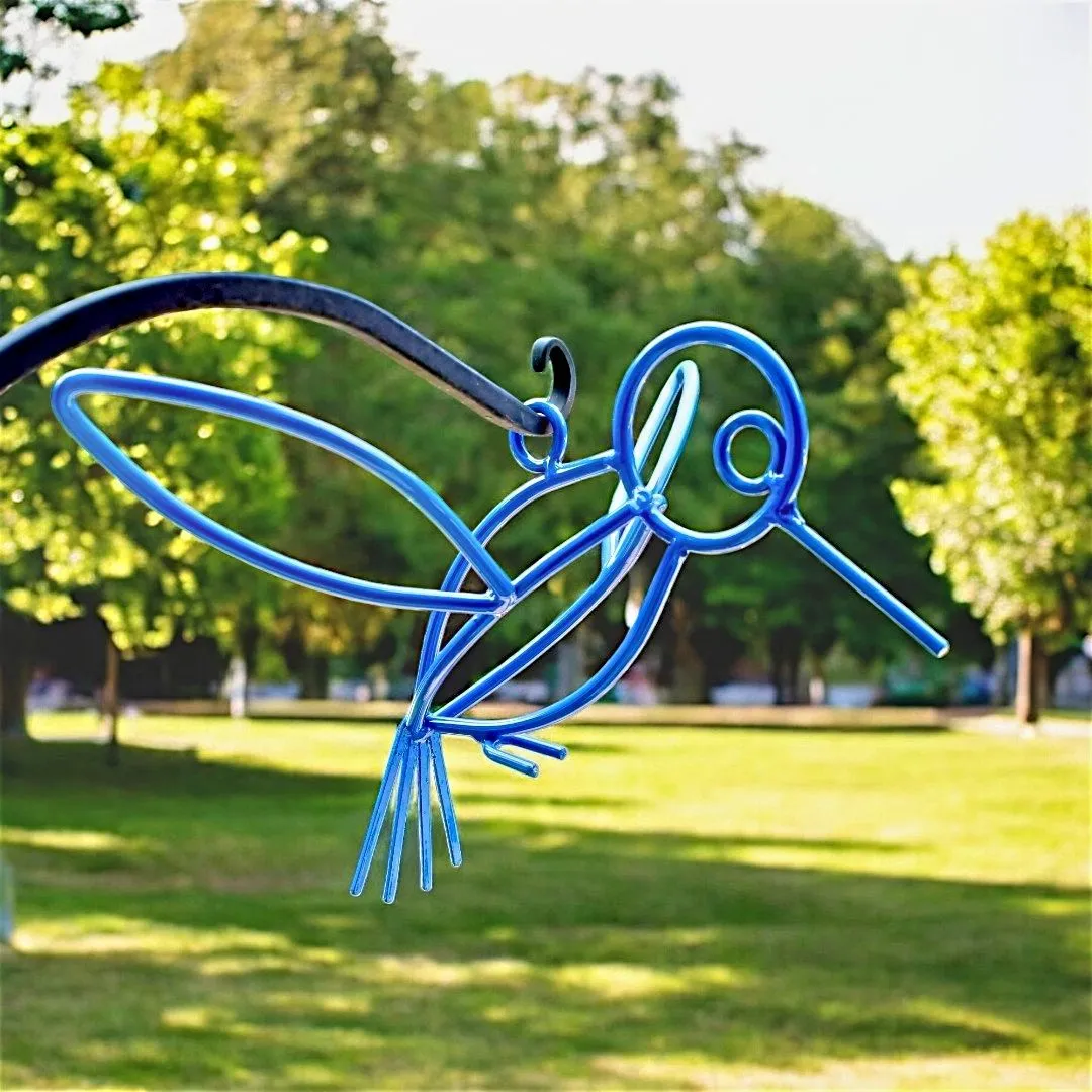Powder Coated Metal Hanging Hummingbirds