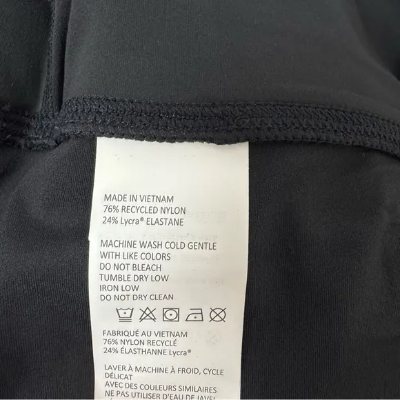 Prana Shorts Biker Yoga Layna Solid Black Pull On Workout Athletic Stretchy