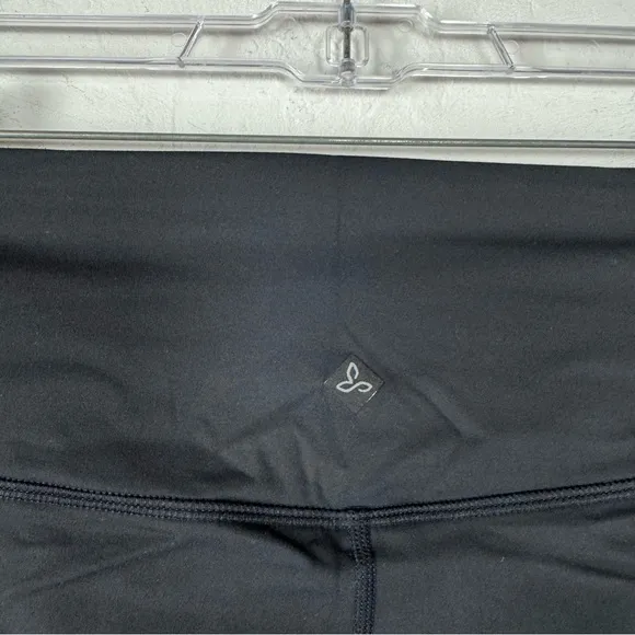 Prana Shorts Biker Yoga Layna Solid Black Pull On Workout Athletic Stretchy