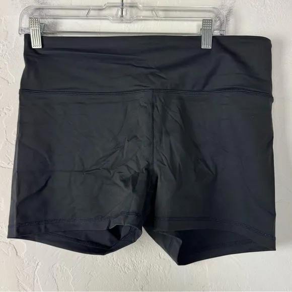 Prana Shorts Biker Yoga Layna Solid Black Pull On Workout Athletic Stretchy
