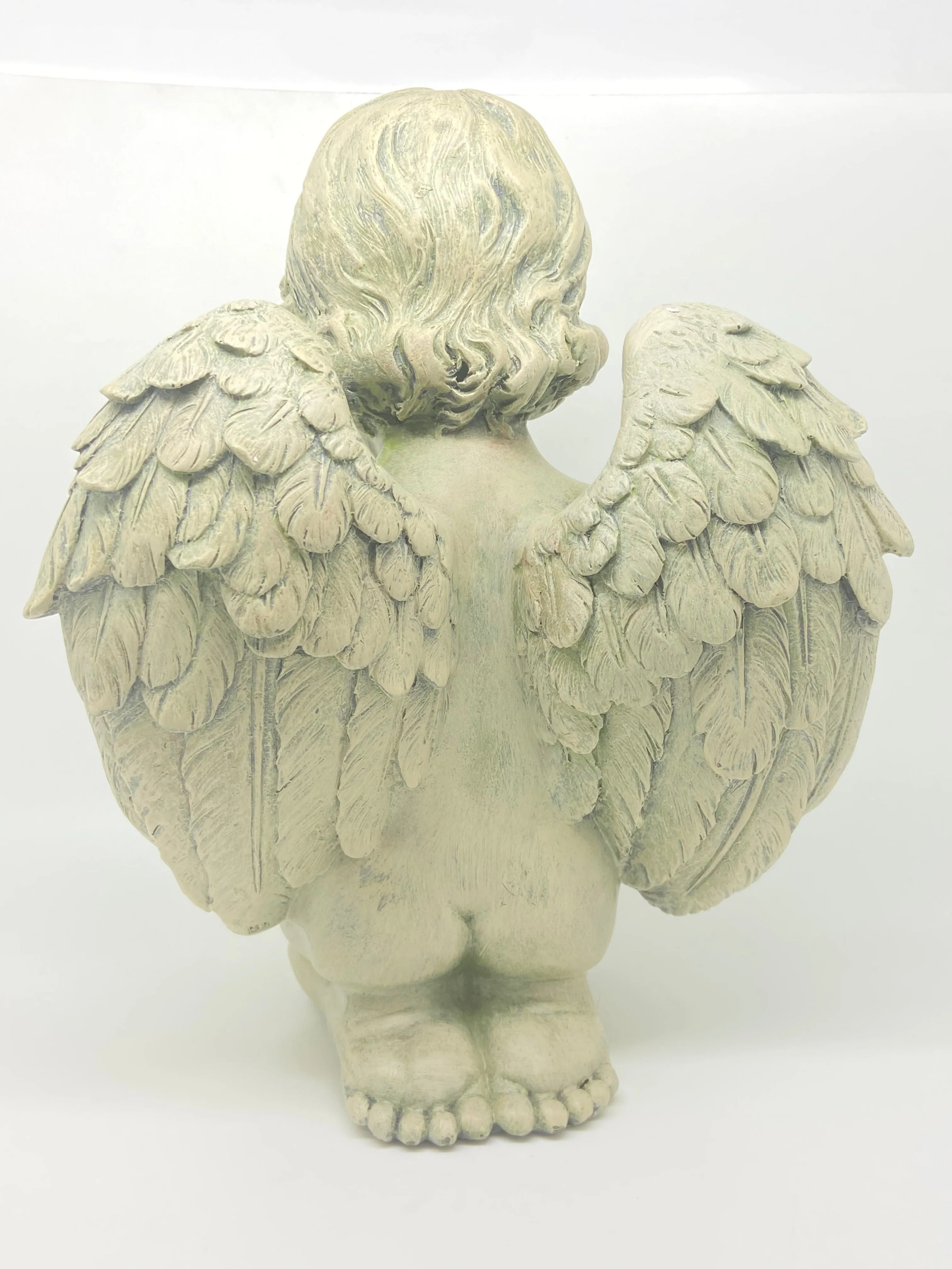 Praying Cherub Garden Statue 9 1/2"