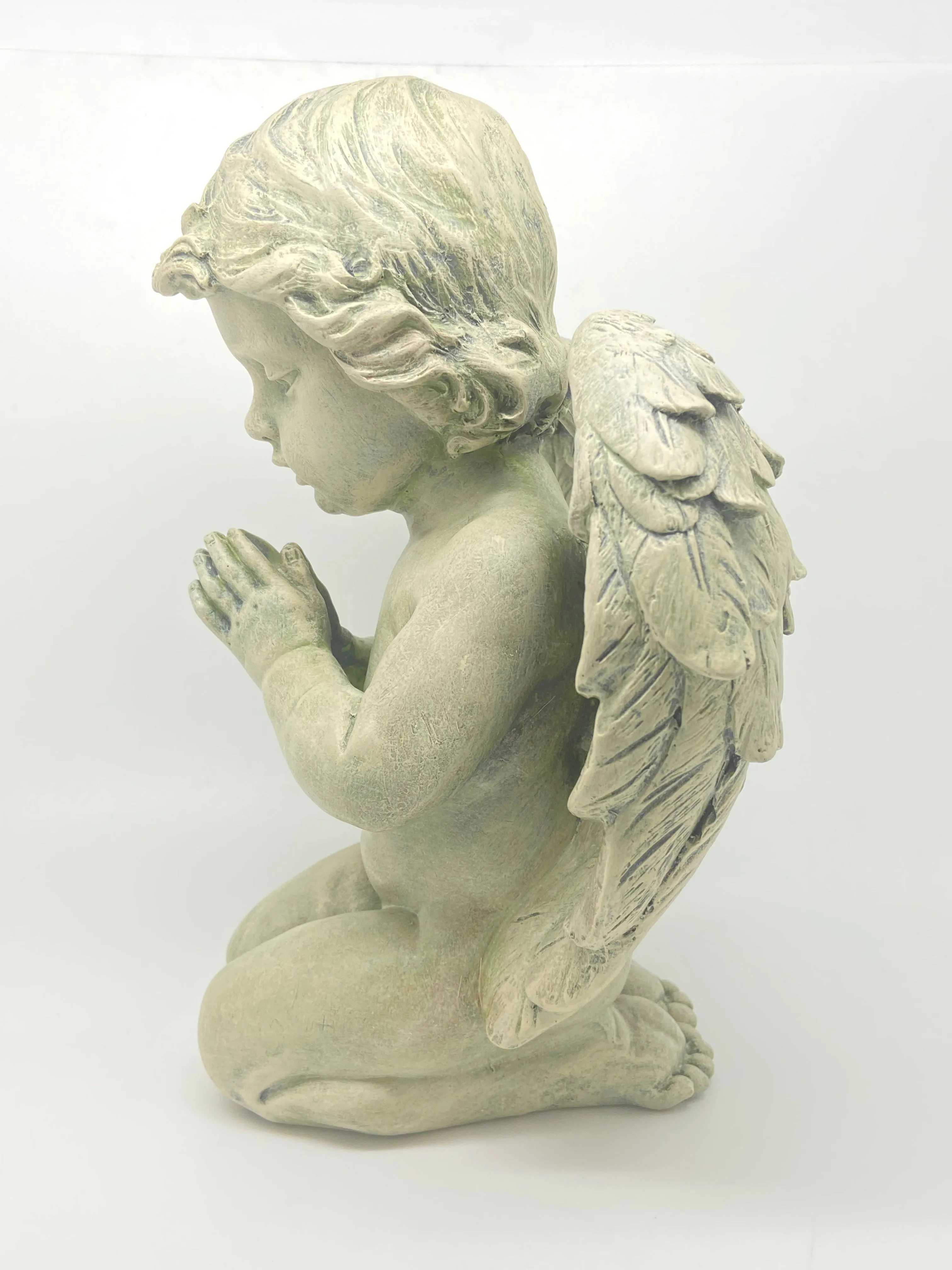 Praying Cherub Garden Statue 9 1/2"