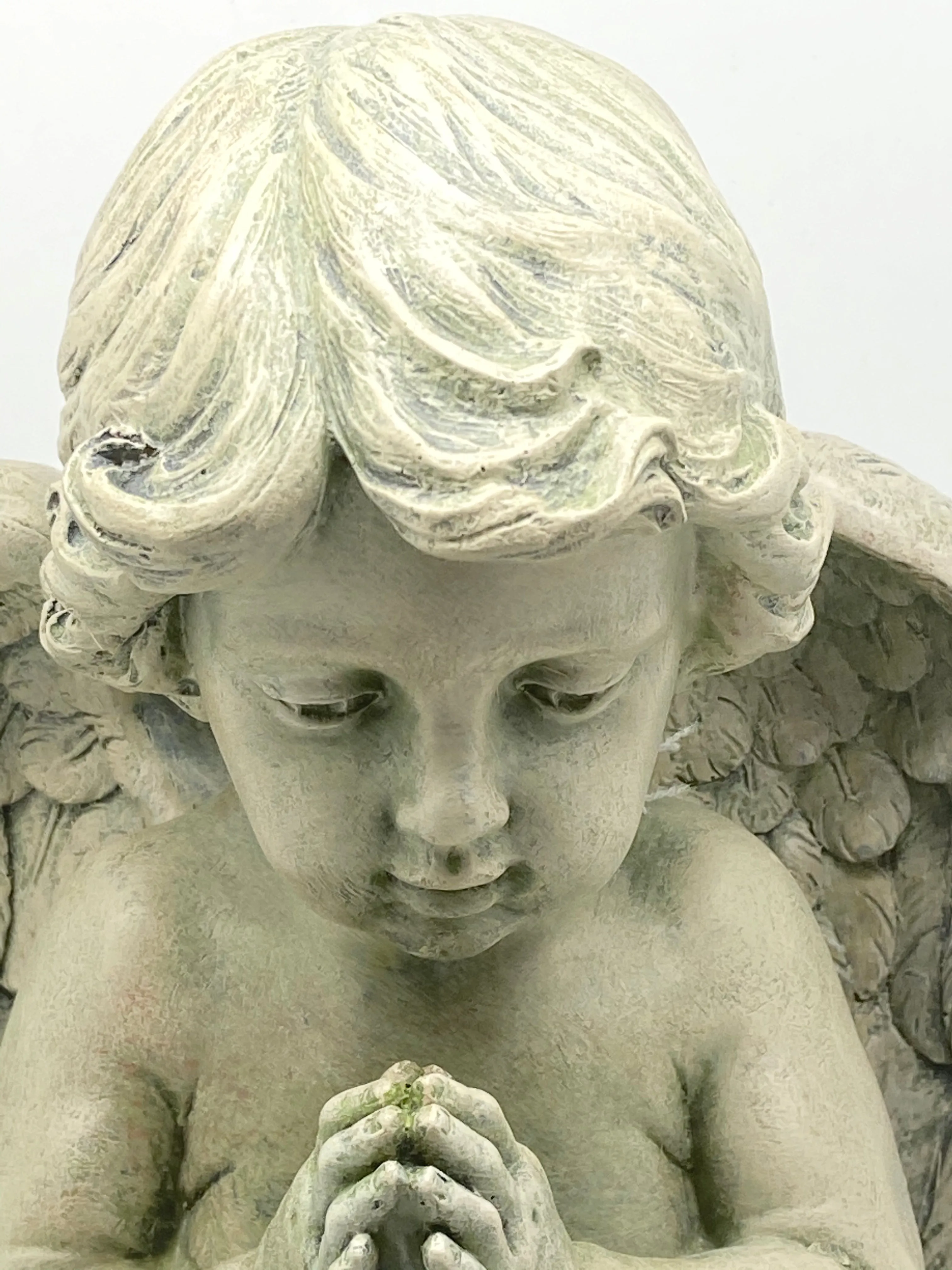 Praying Cherub Garden Statue 9 1/2"