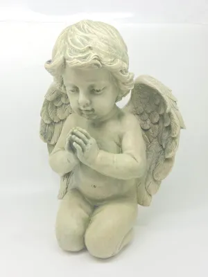 Praying Cherub Garden Statue 9 1/2"