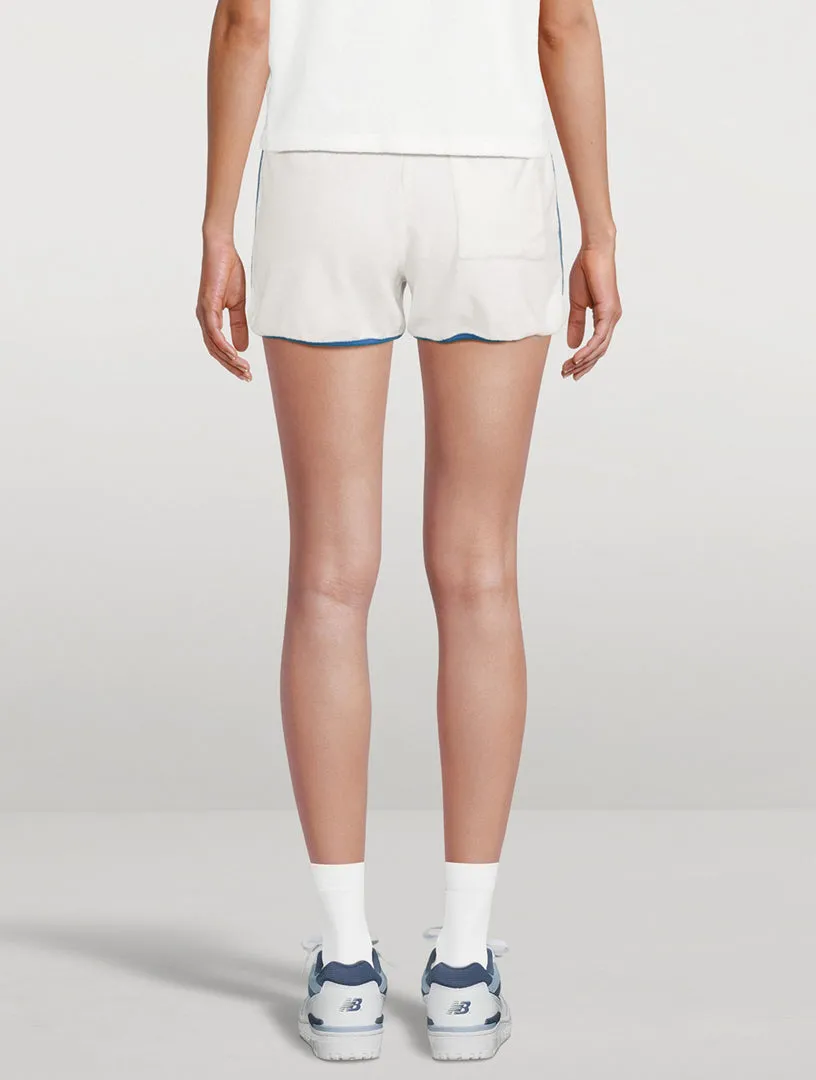 Prince Sporty Terry Shorts - White/Lapis