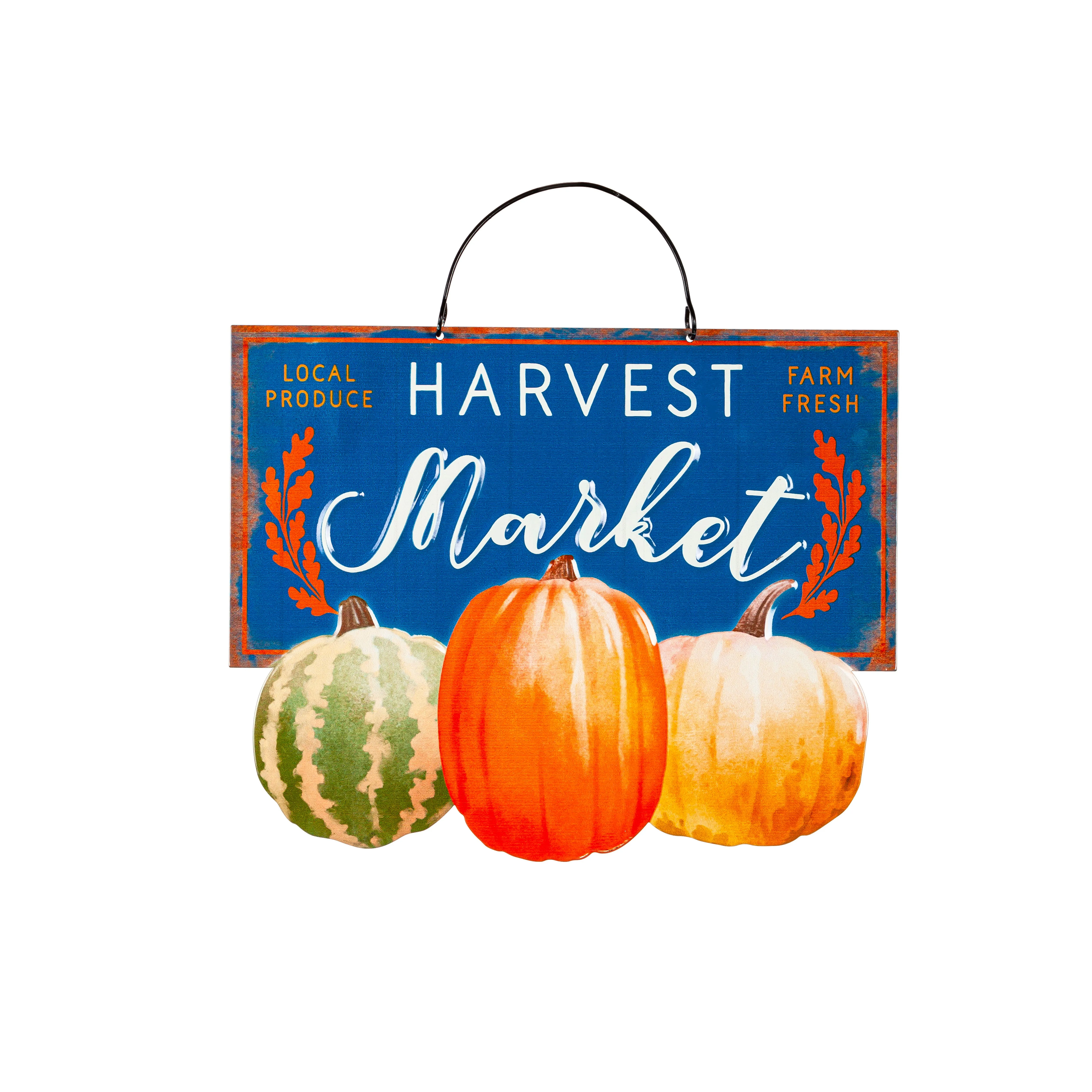 Printed Metal Hanging Harvest Sign, Asst of 4,p4494