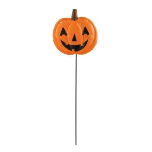 Pumpkin Small Metal Yard Stake