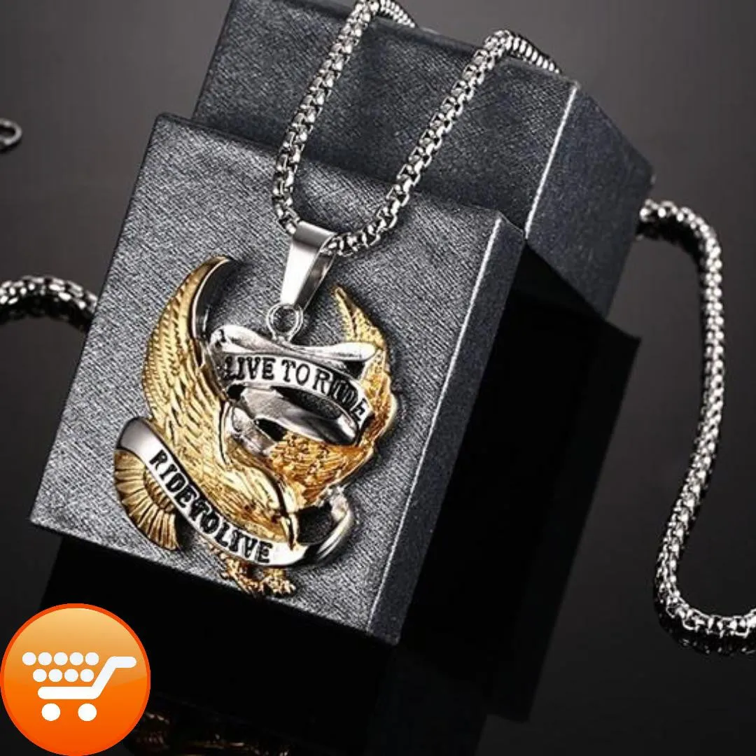 "Live To Ride, Ride To Live" - Biker Lifestyle Unisex Necklace
