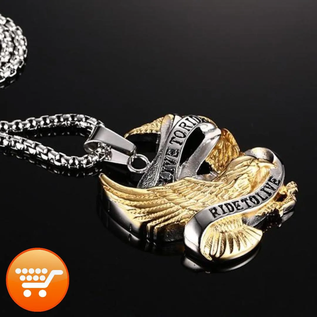 "Live To Ride, Ride To Live" - Biker Lifestyle Unisex Necklace