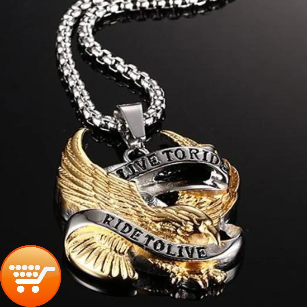 "Live To Ride, Ride To Live" - Biker Lifestyle Unisex Necklace