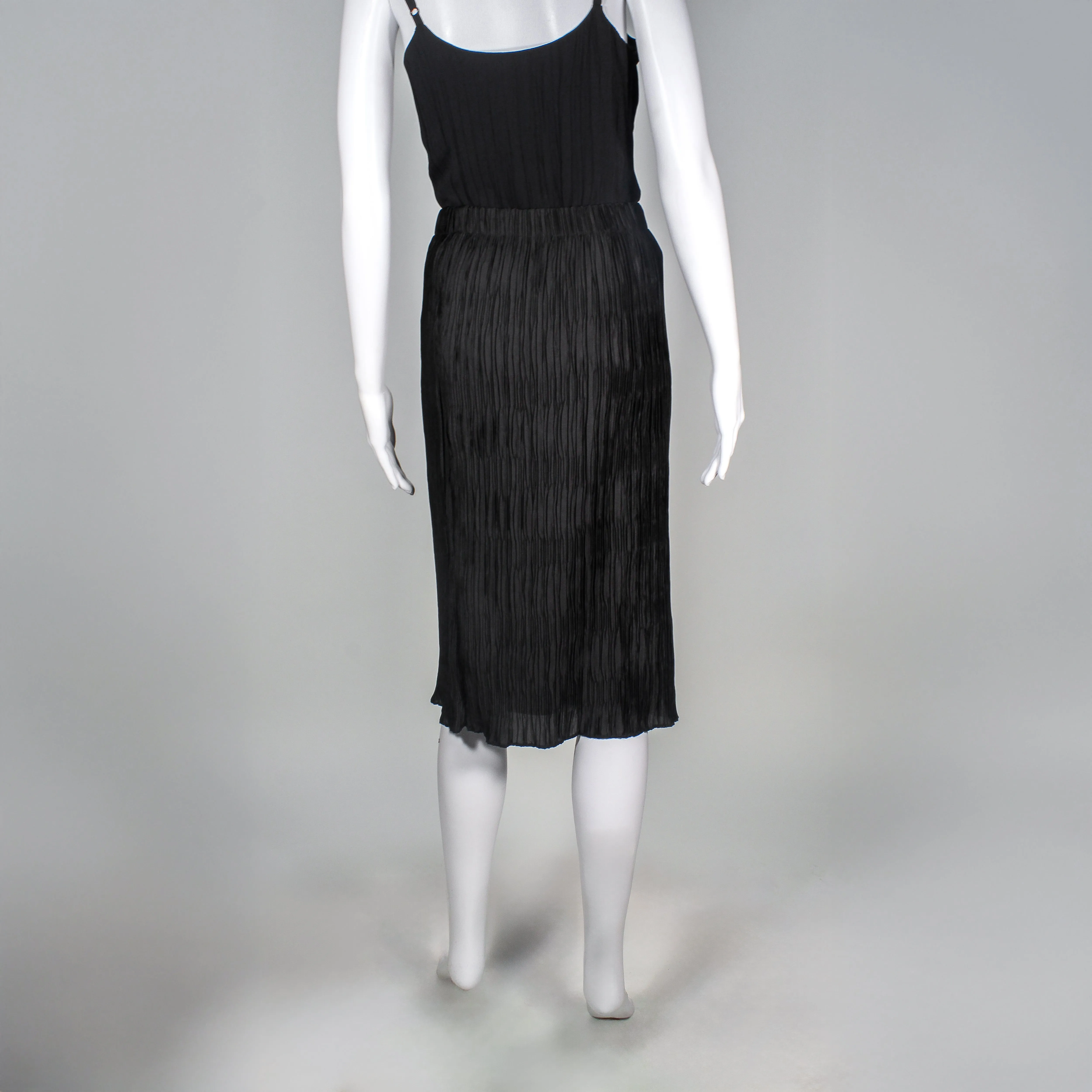 Reagon Skirt in Black Crepe by Drew