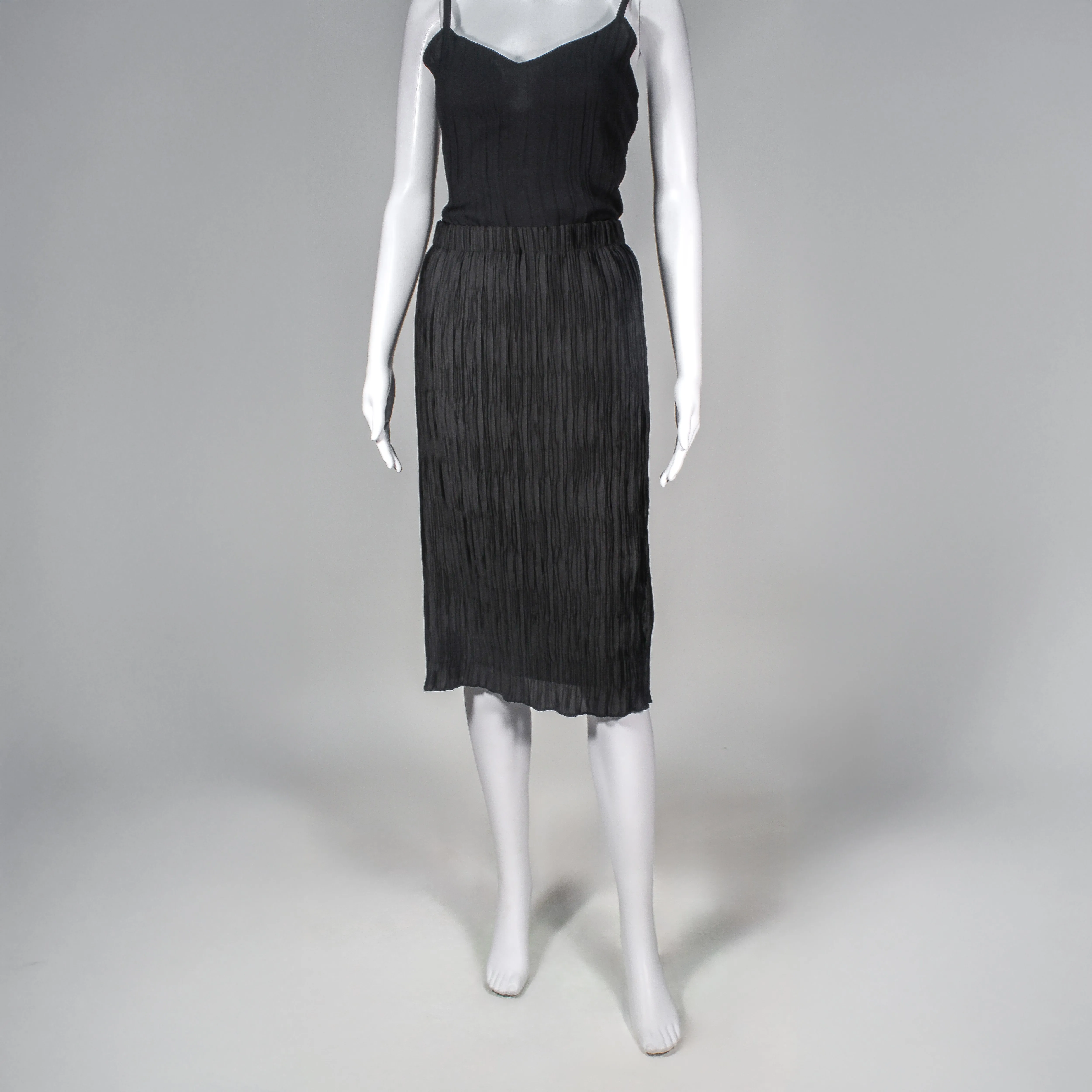 Reagon Skirt in Black Crepe by Drew