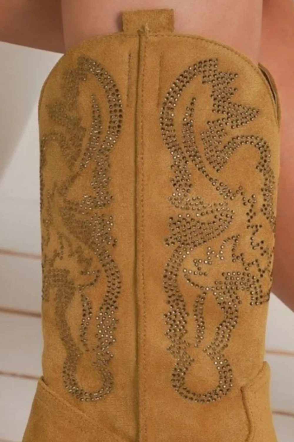 Rhinestone Detail Point Toe Boots ONLINE EXCLUSIVE