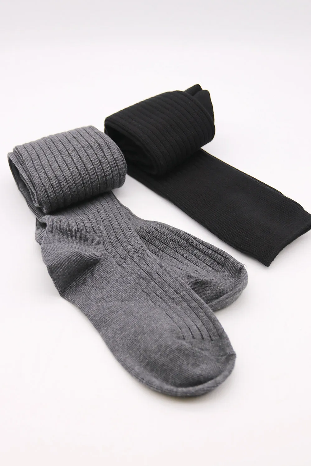 Ribbed Knee High Socks