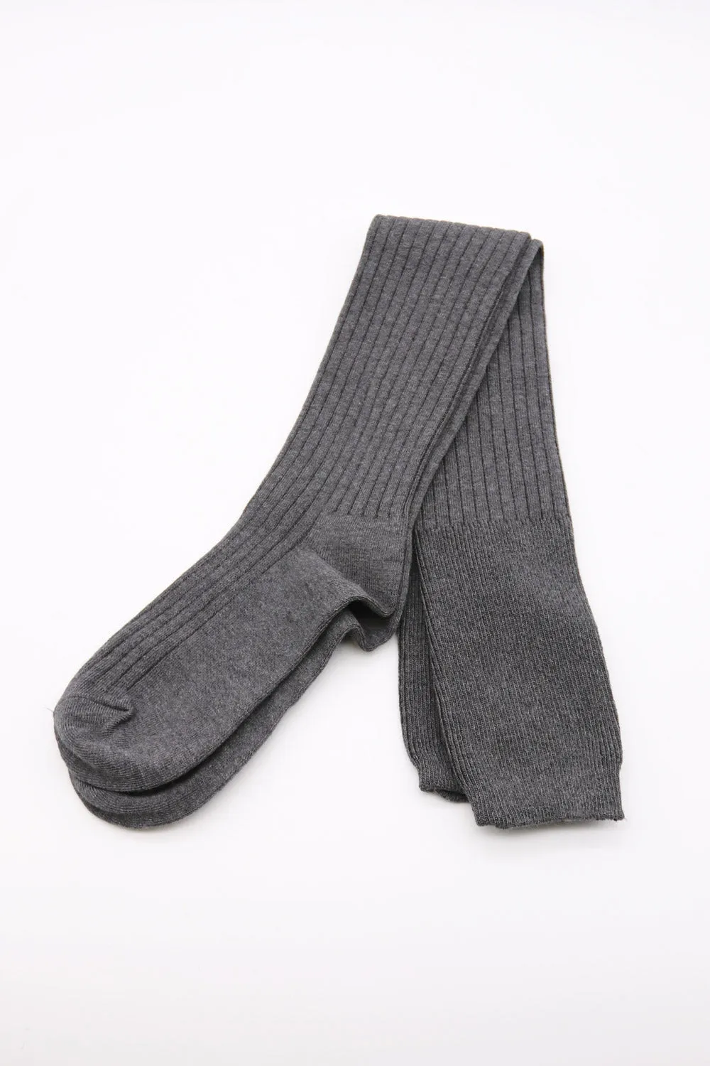 Ribbed Knee High Socks