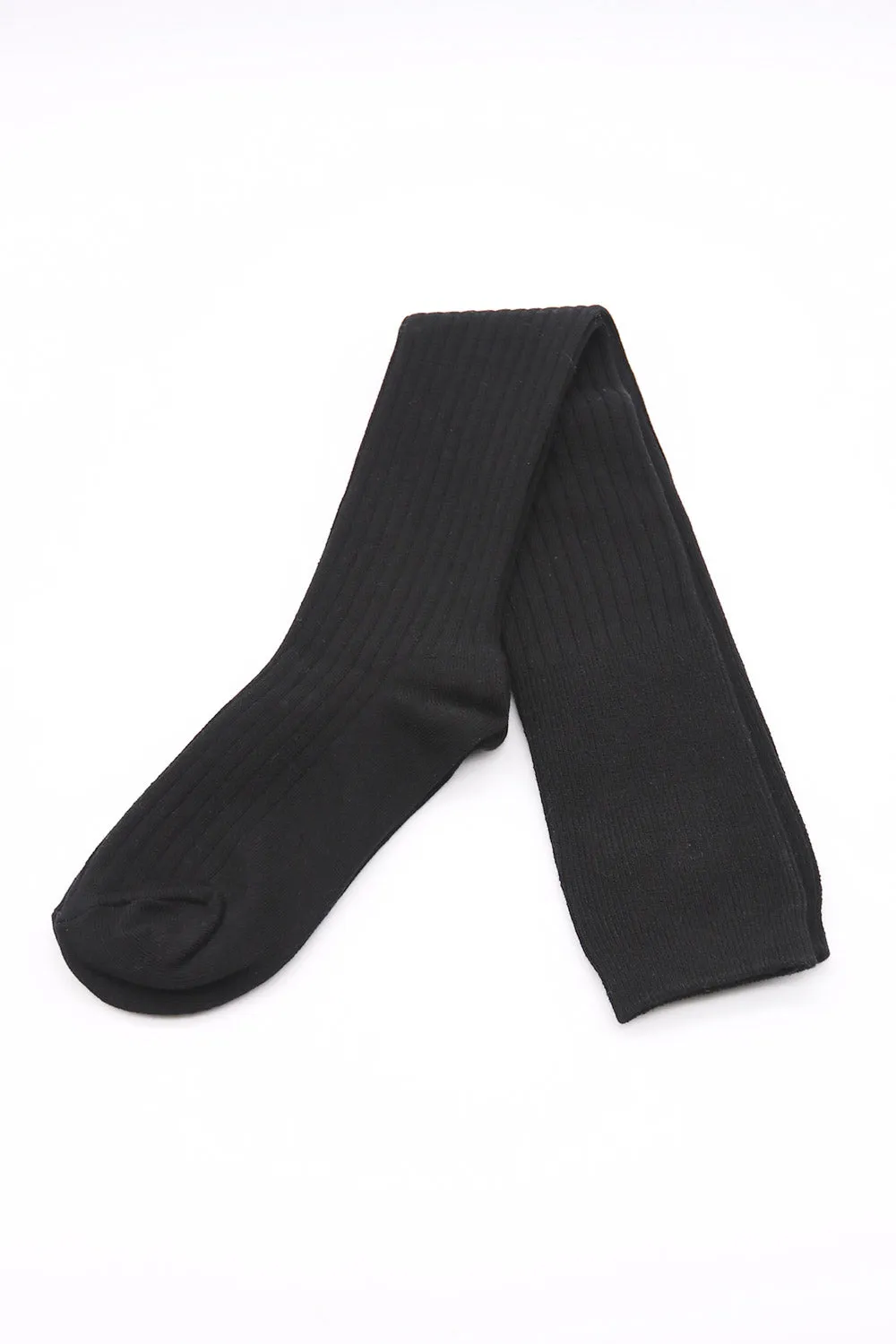 Ribbed Knee High Socks