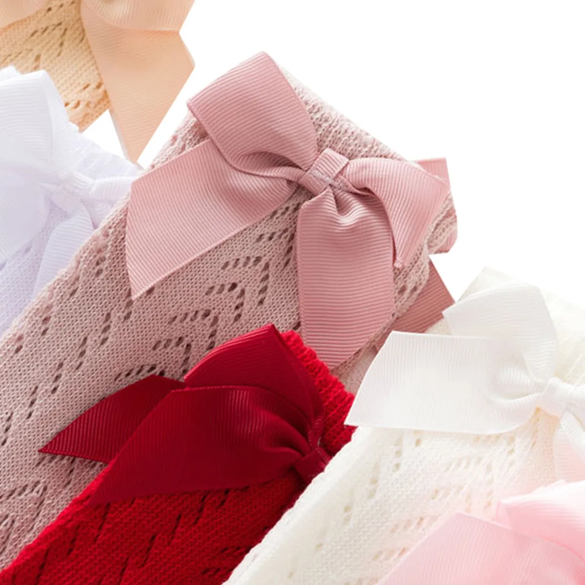 Ribbon Bow Knee High Socks