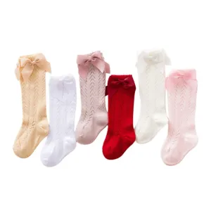 Ribbon Bow Knee High Socks
