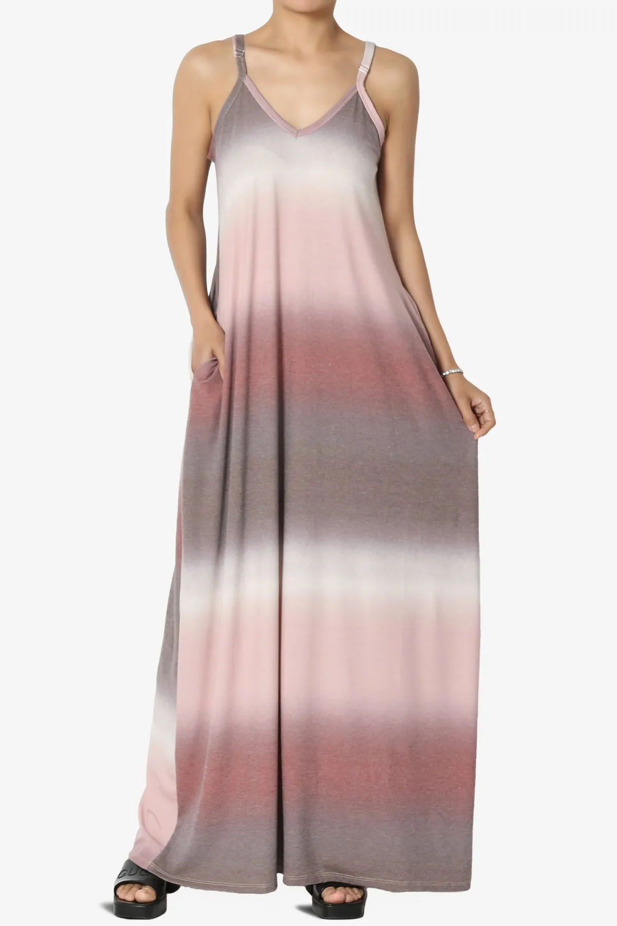 Rowan Tie Dye Spaghetti Strap Maxi Dress