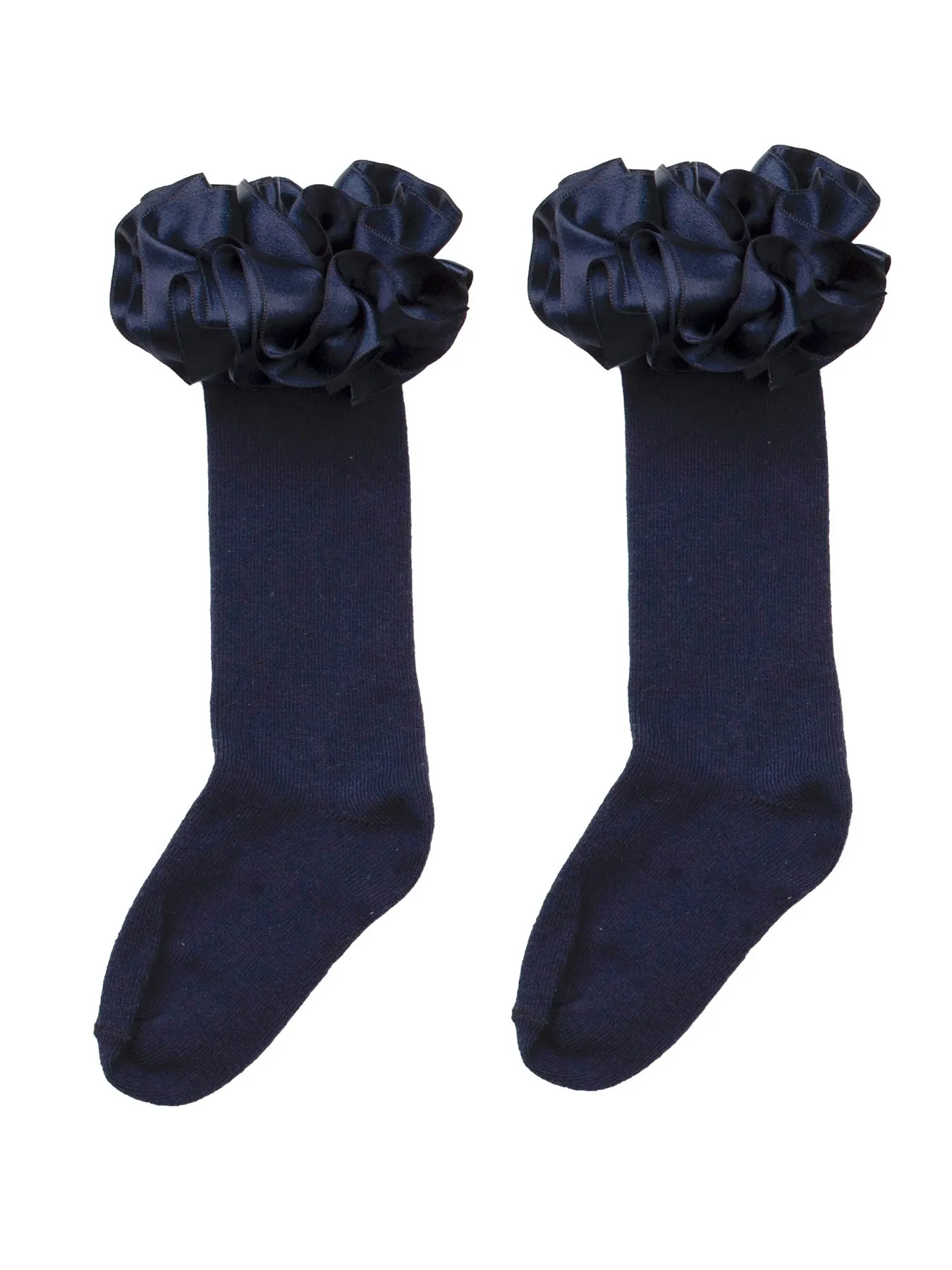 Ruffle Knee High Socks - 3 Colours