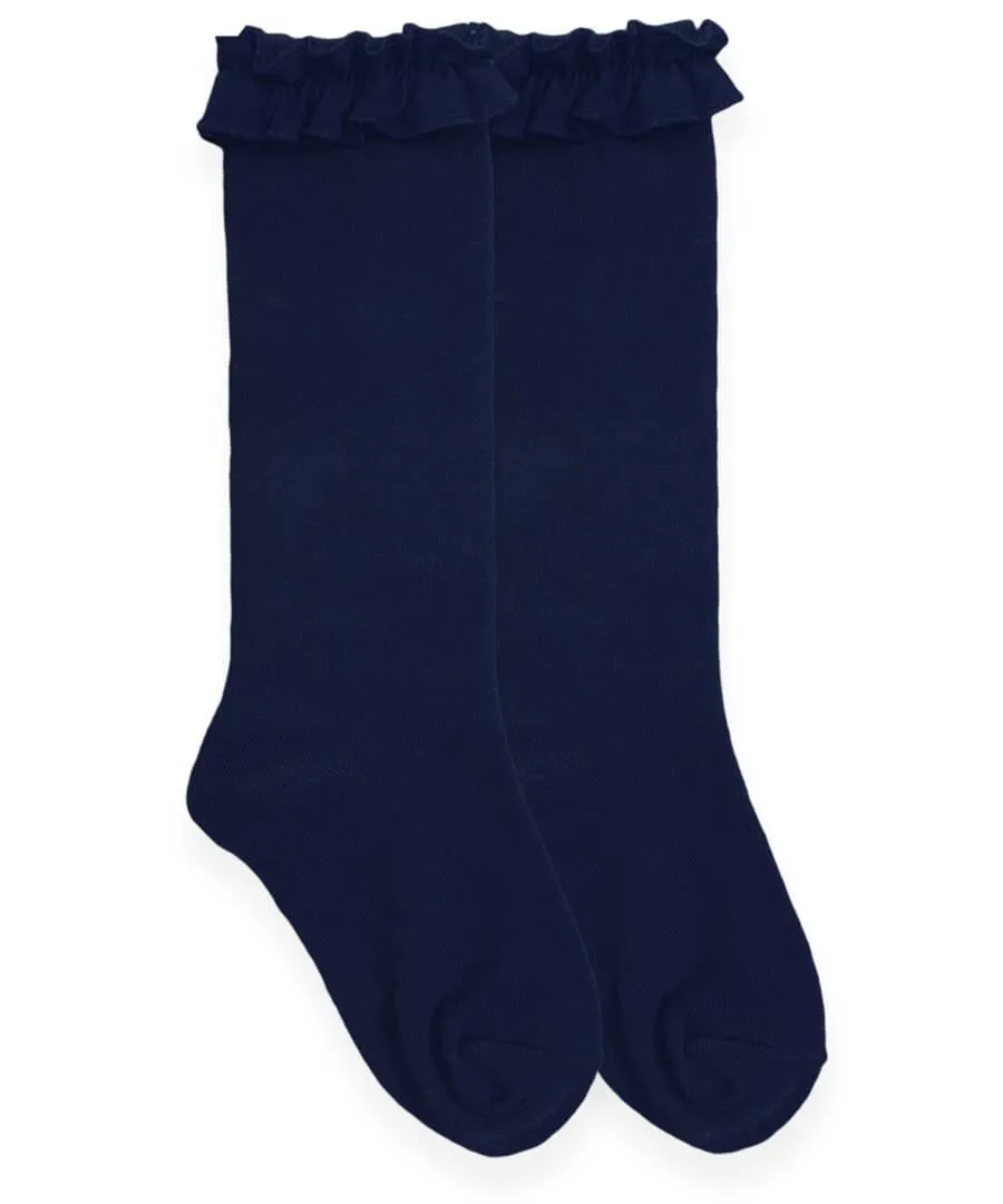 RUFFLE KNEE HIGH SOCKS