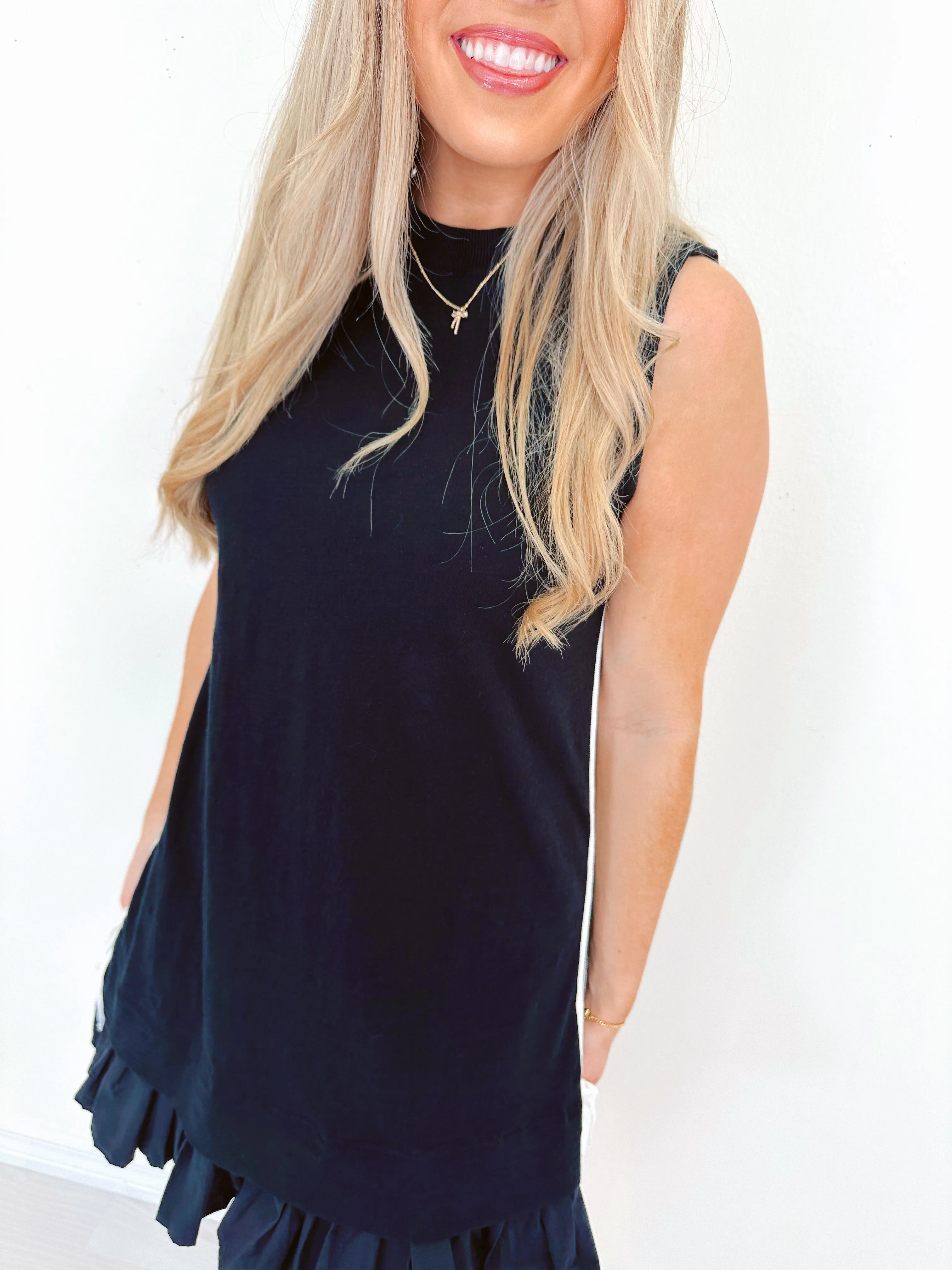 Sassy Side Striped Mini Dress