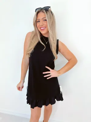 Sassy Side Striped Mini Dress