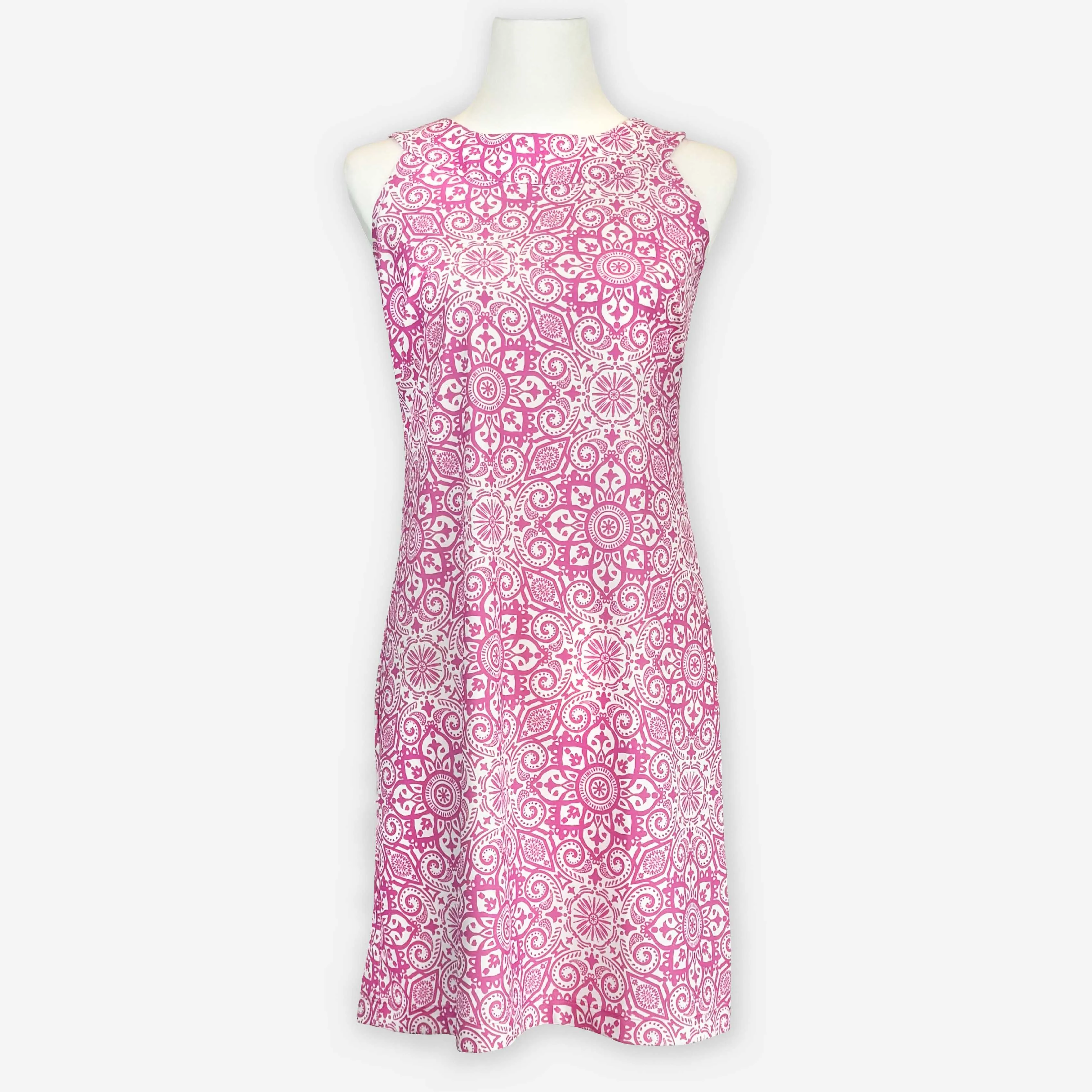 Seaside Boat Neck Dress in Marrakesh Express Pink