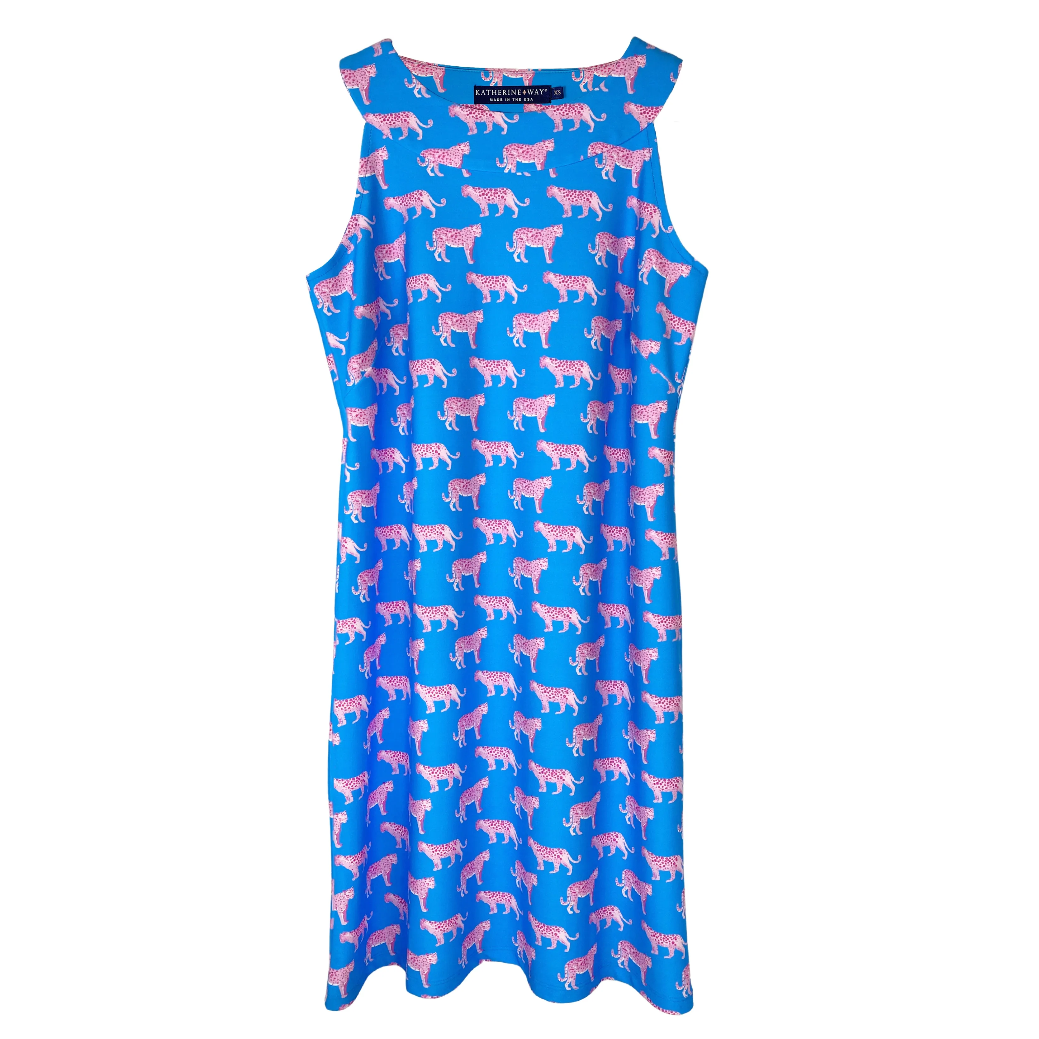 Seaside Dress in Cougar Romp Blue