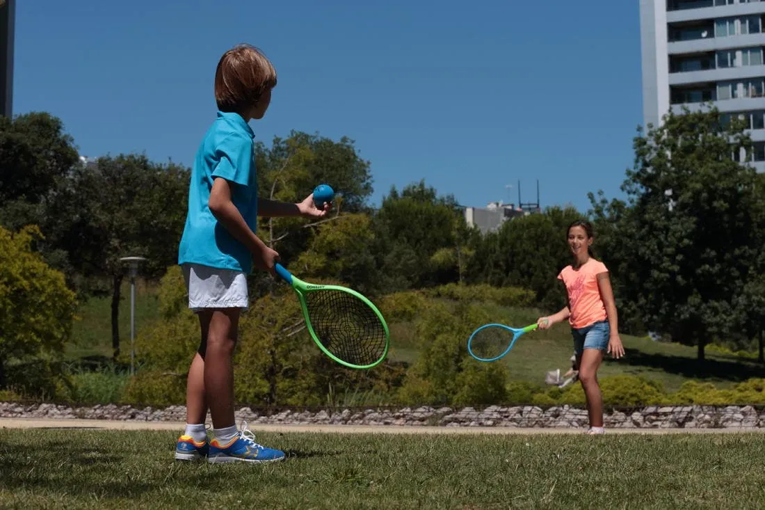 SET FUNYTEN BLEU VERT 2 RAQUETTES ET 1 BALLE