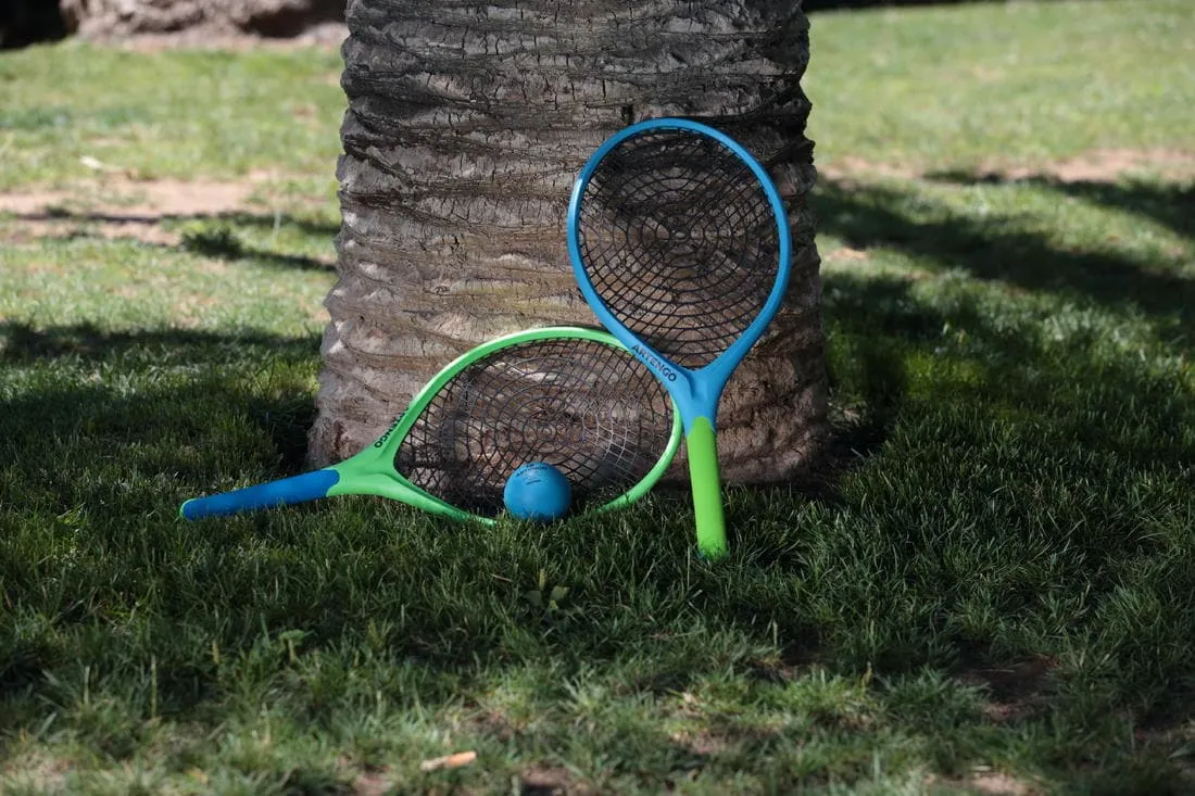 SET FUNYTEN BLEU VERT 2 RAQUETTES ET 1 BALLE