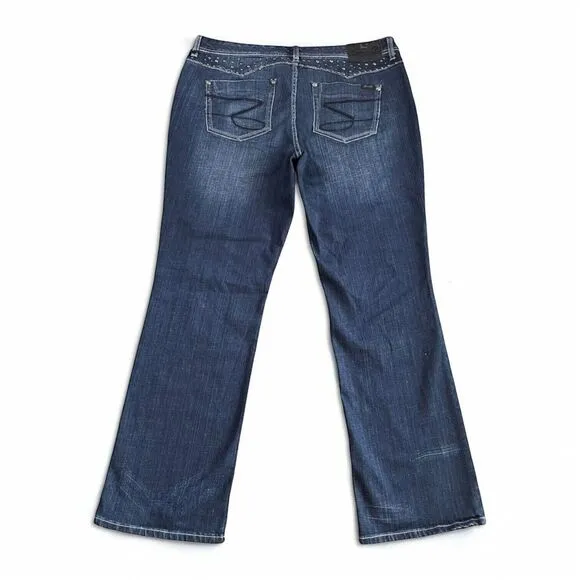 Seven7 x Lane Bryant Slim Boot Stud Embellished Y2K Jeans Women's Size 20 NWT