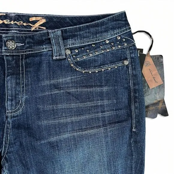 Seven7 x Lane Bryant Slim Boot Stud Embellished Y2K Jeans Women's Size 20 NWT