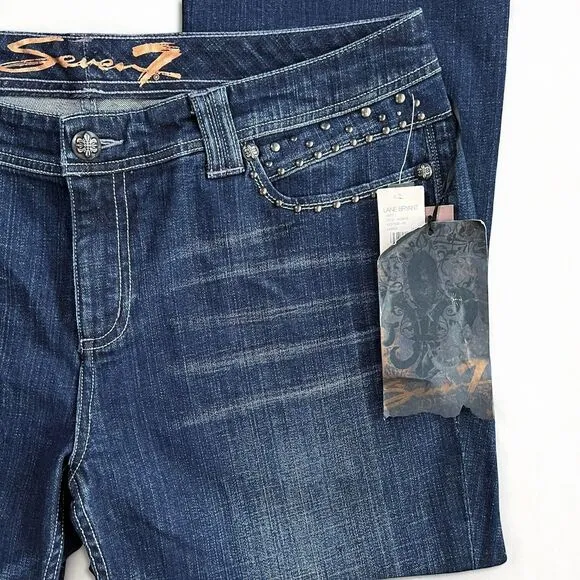 Seven7 x Lane Bryant Slim Boot Stud Embellished Y2K Jeans Women's Size 20 NWT