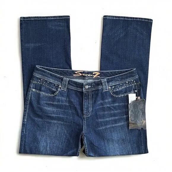Seven7 x Lane Bryant Slim Boot Stud Embellished Y2K Jeans Women's Size 20 NWT