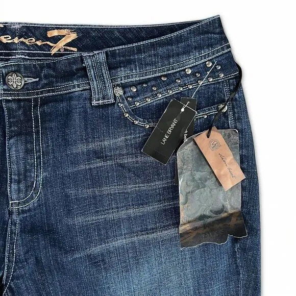 Seven7 x Lane Bryant Slim Boot Stud Embellished Y2K Jeans Women's Size 20 NWT