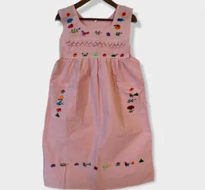 Size S Traditional Embroidered Dress from El Salvador-Vestido