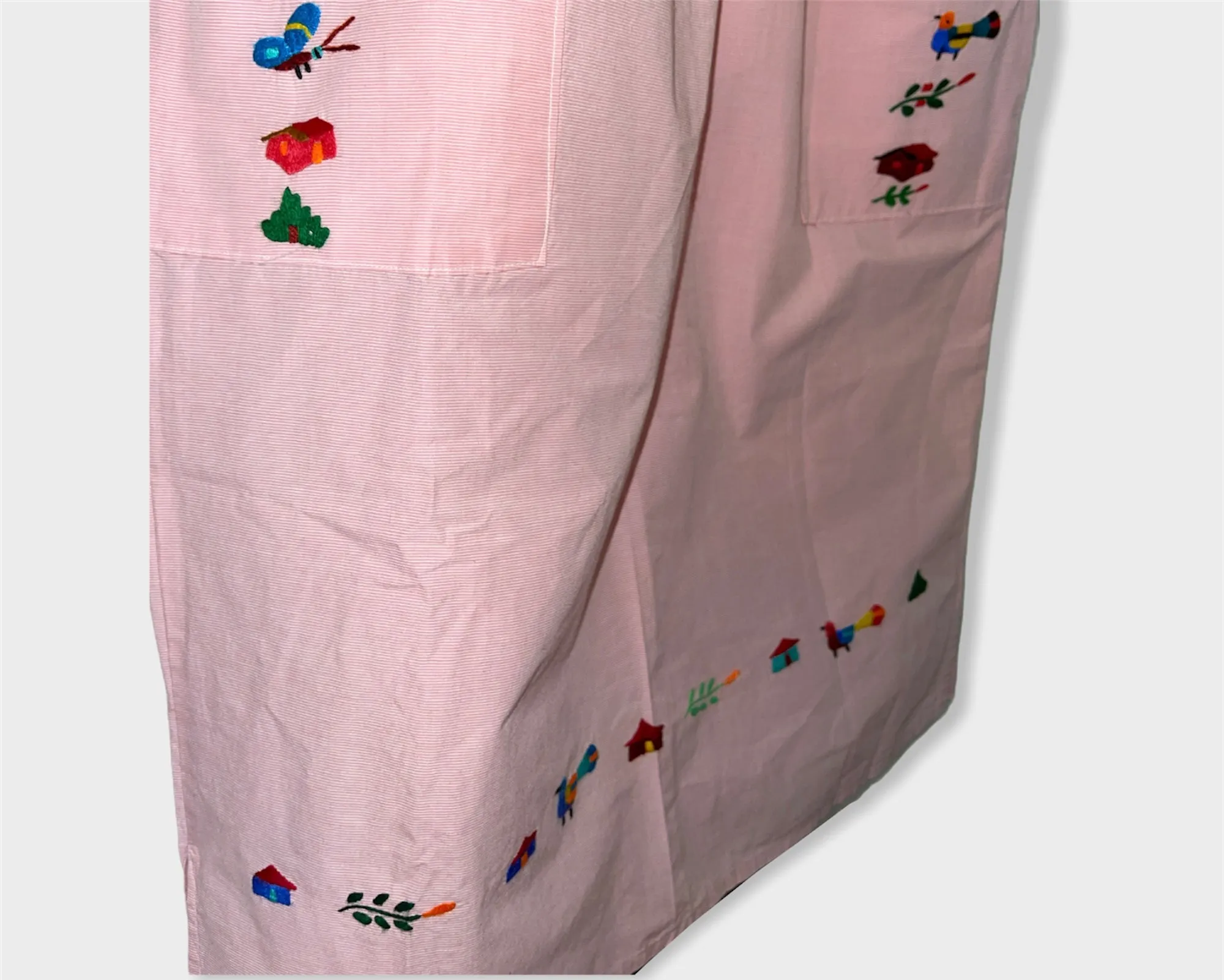 Size S Traditional Embroidered Dress from El Salvador-Vestido