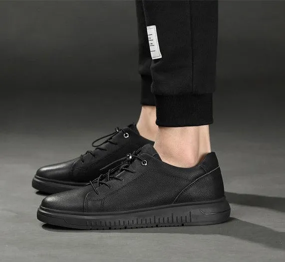 Small Feet Men's Casual Leather Sneakers MS26