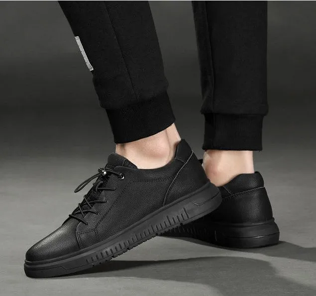 Small Feet Men's Casual Leather Sneakers MS26