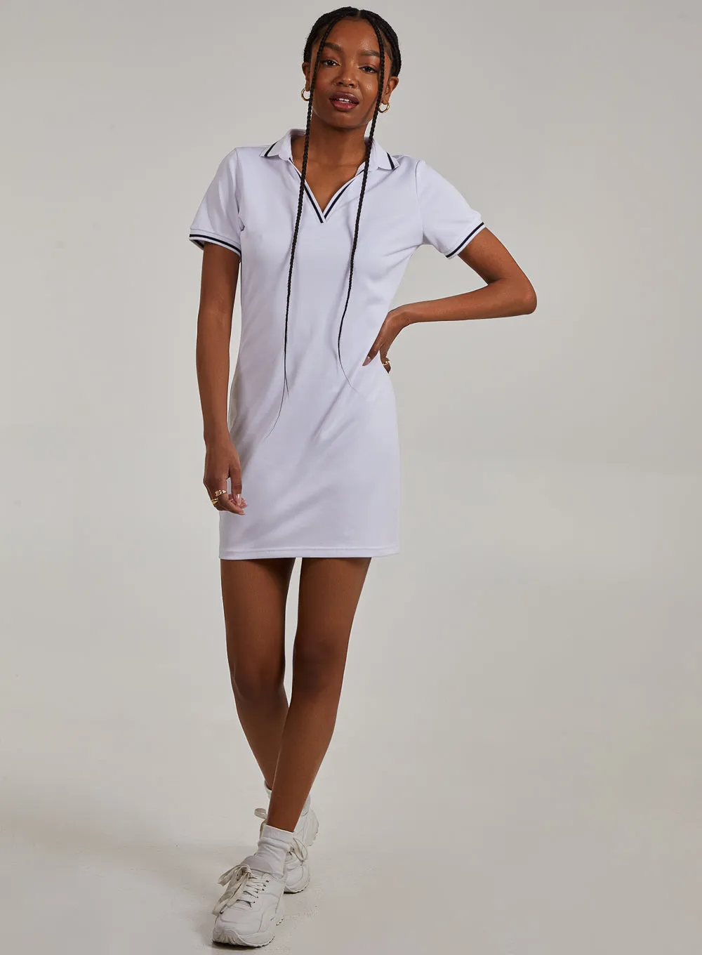 Sports Stripe Tennis Dress