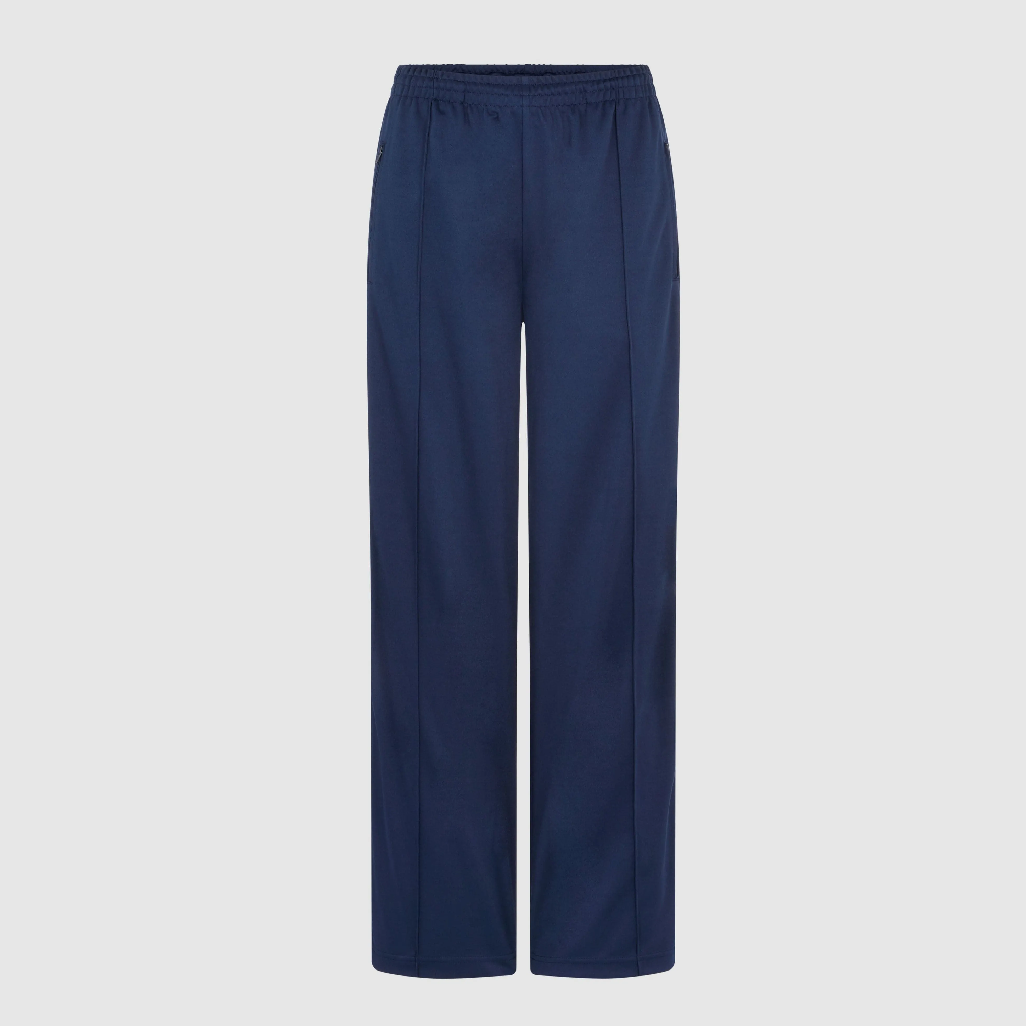 SPORTY STRIPE WIDE LEG JOGGERS - NAVY