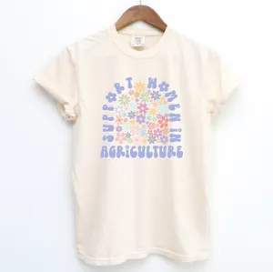 Spring Floral Support Women in Agriculture ComfortWash/ComfortColor T-Shirt (S-4XL) - Multiple Colors!