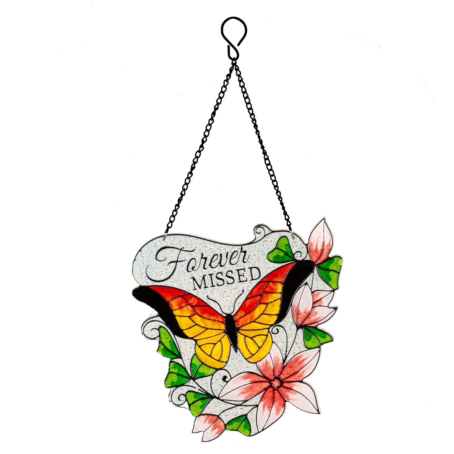 Stained Glass Memorial Signs, Asst of 4,84g4875